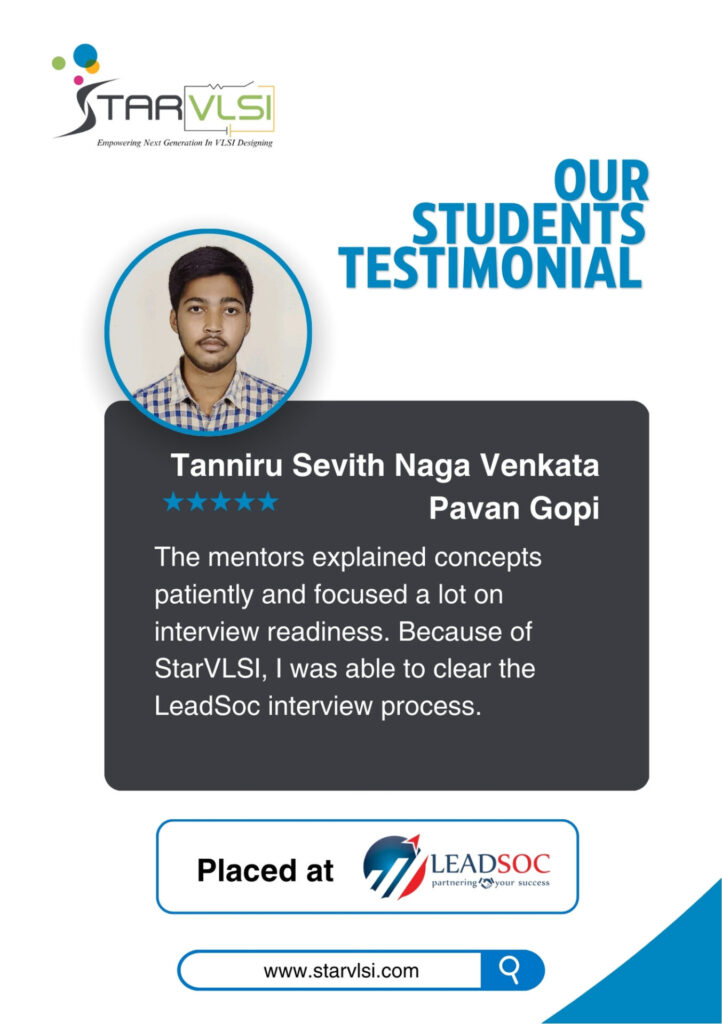 45 student placement top vlsi training institute