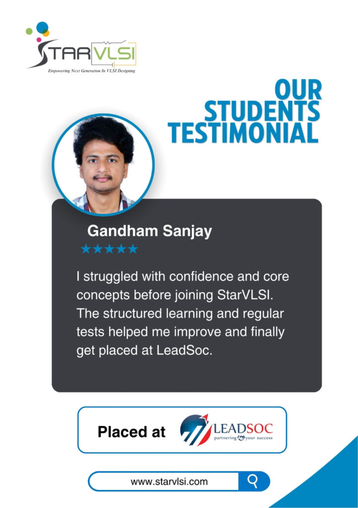 45 student placement top vlsi training institute