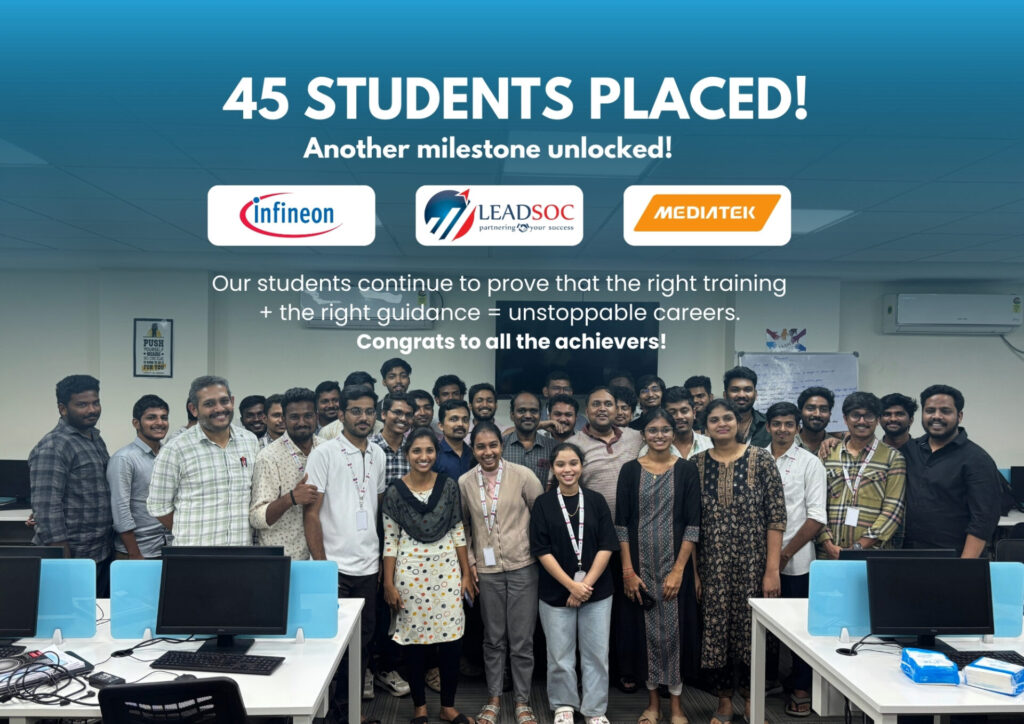 45 student placement top vlsi training institute