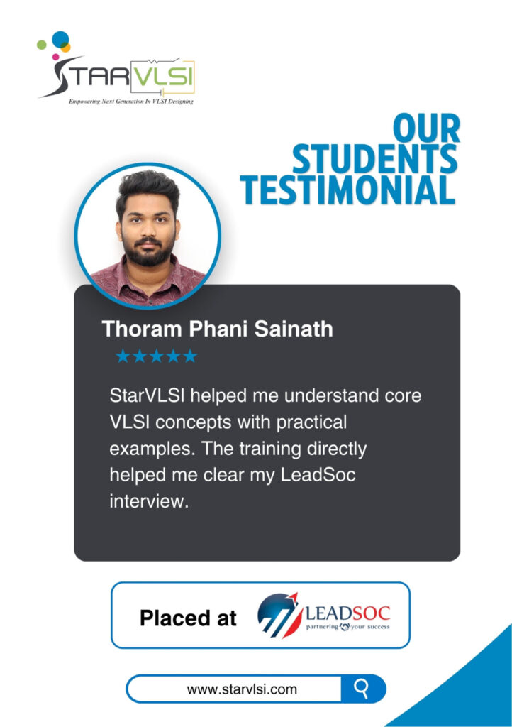 45 student placement top vlsi training institute