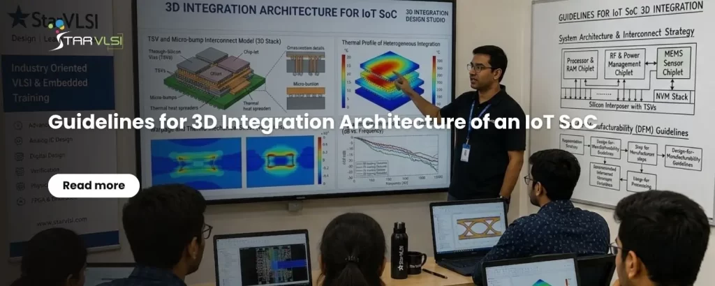 Guidelines for 3D Integration Architecture of an IoT SoC