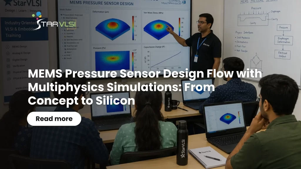 MEMS Pressure Sensor Design Flow with Multiphysics Simulations: FromConcept to Silicon