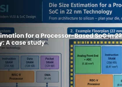 Die Size Estimation for a Processor-Based SoC in 22 nm Technology: A case study